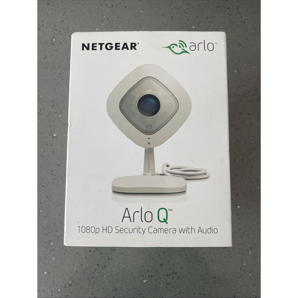Arlo Q VMC3040 Wired 1080p HD Security Camera Night Vision Alexa Netgear -SEALED